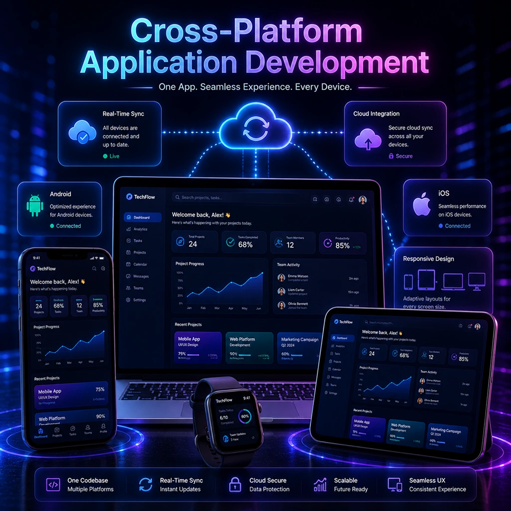 Cross-platform social networking app development